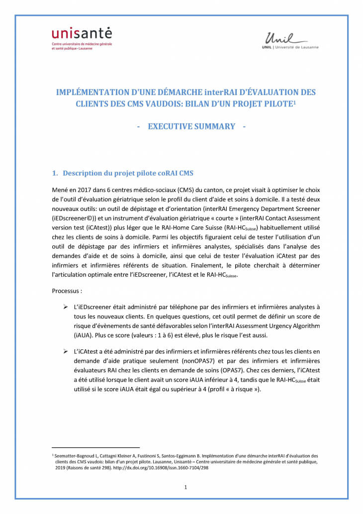 Page de titre du document