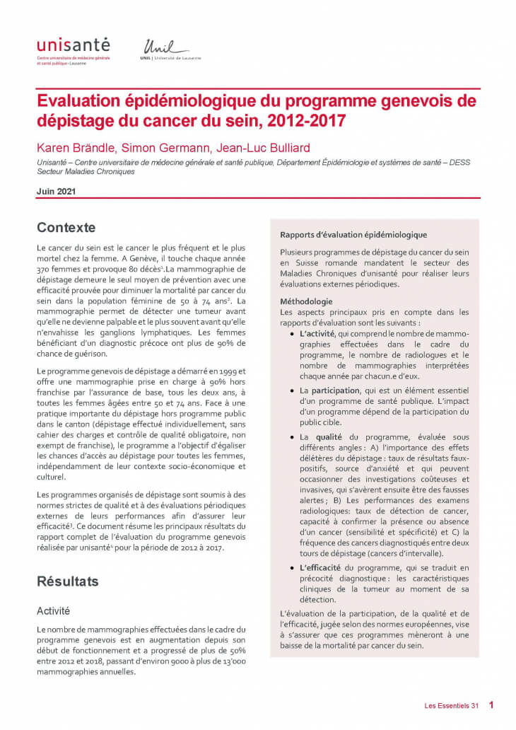 Page de titre du Raison de santé - les essentiel 31