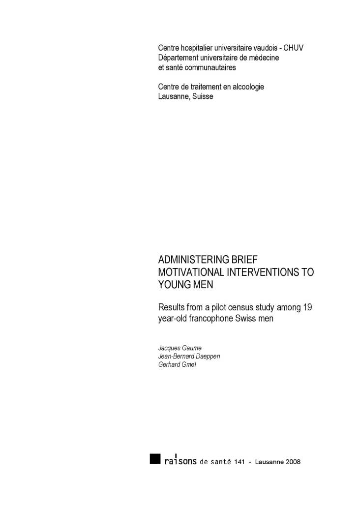 Page de titre du Raison de santé 141