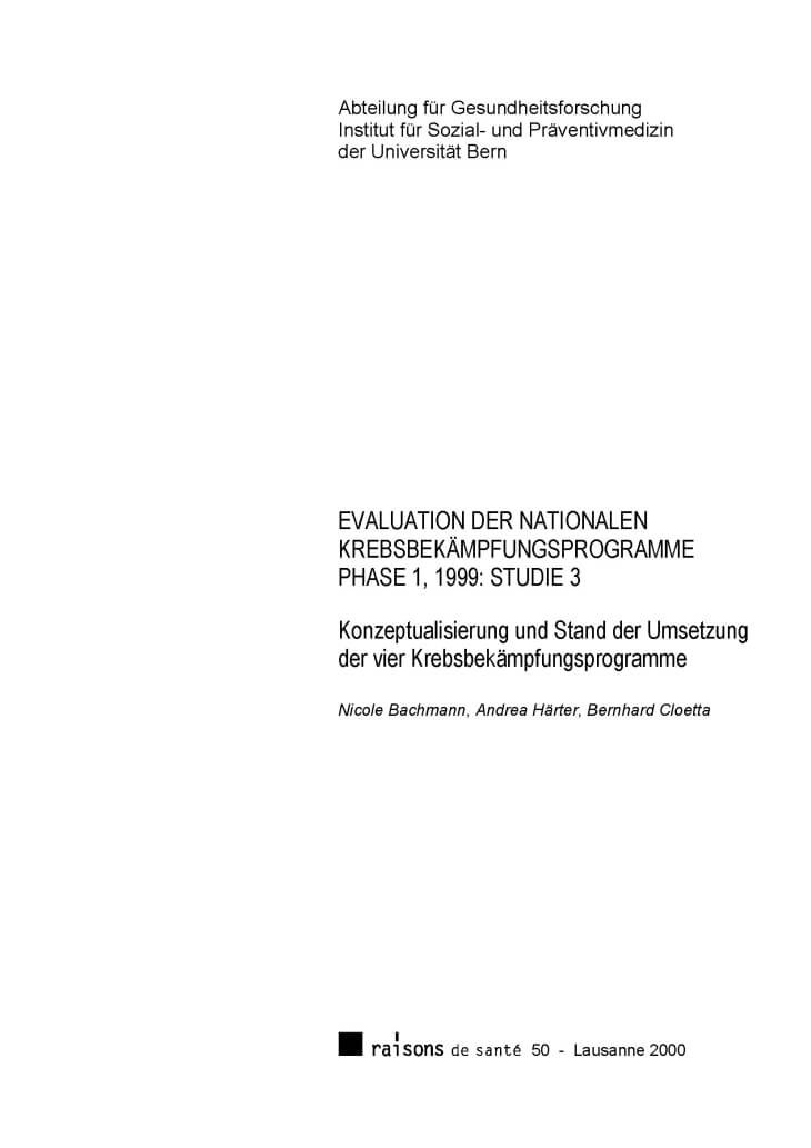 Page de titre du Raison de santé 50