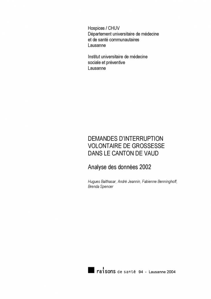 Page de garde RDS 94