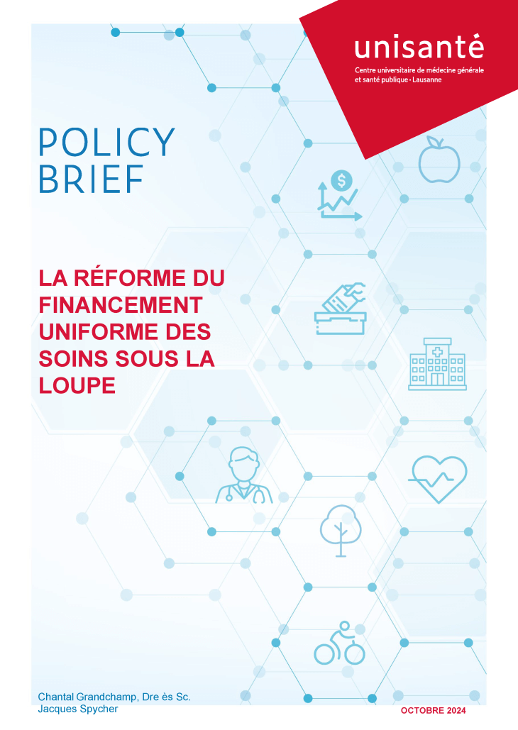 couverture du policy brief réforme du financement uniforme sous la loupe
