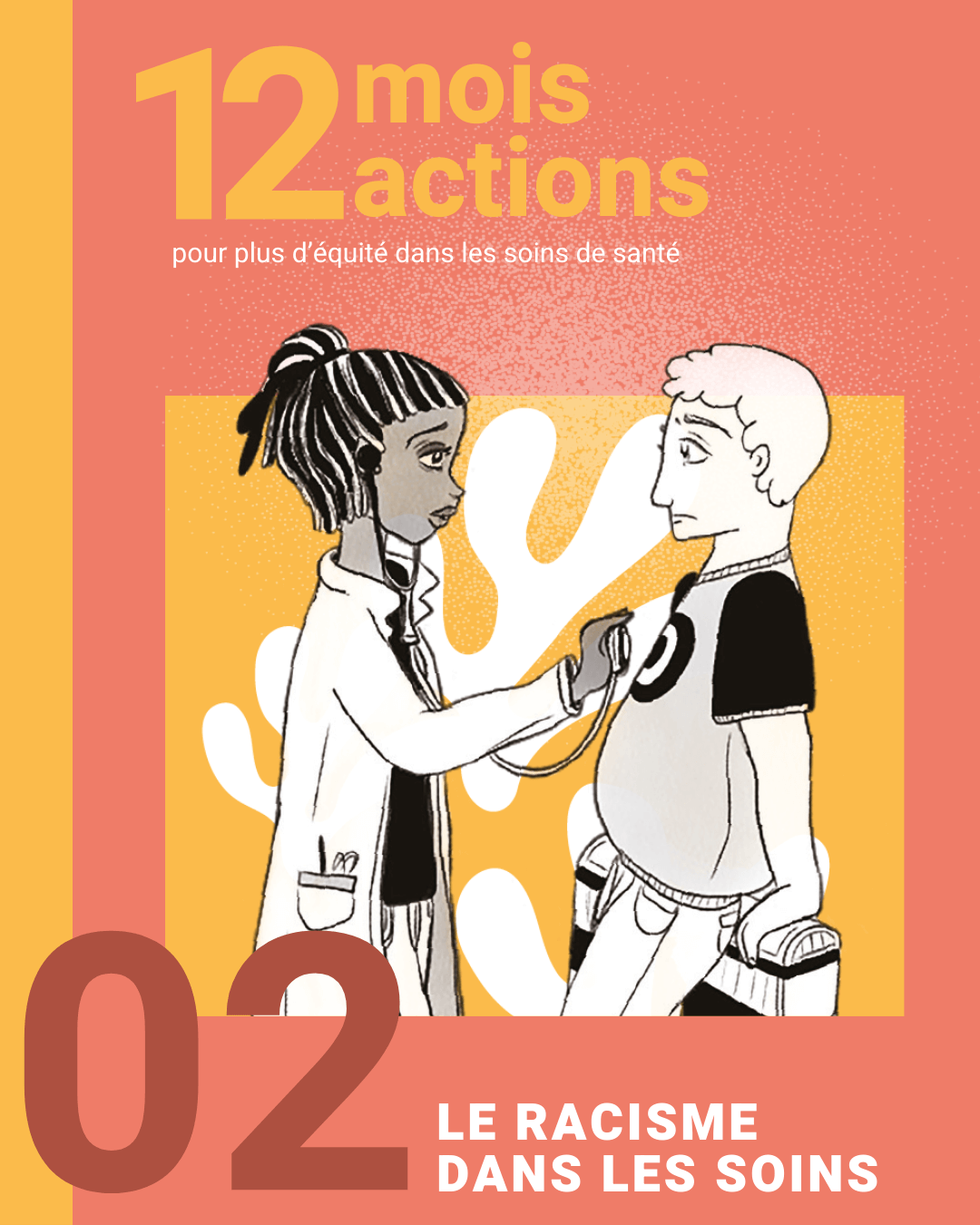 affiche 12 mois 12 actions racisme dans les soins revue medicale suisse