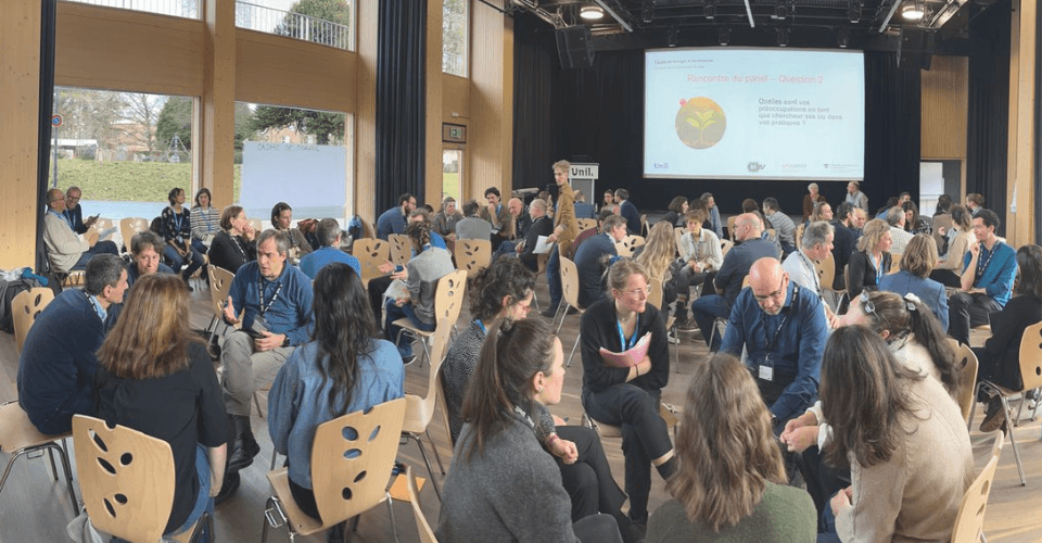 séance de discussion des assises de la recherche durable à l'UNIL