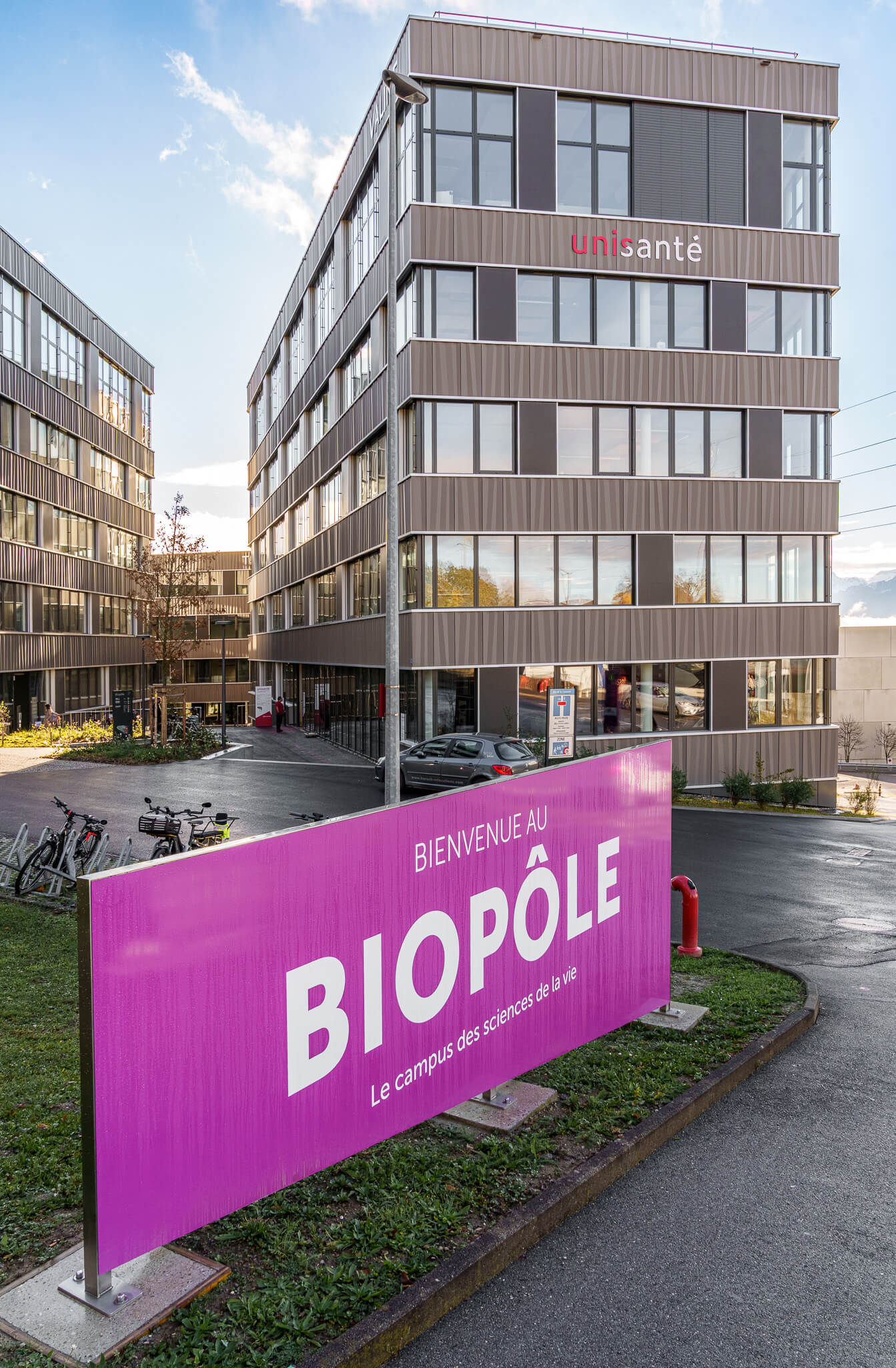 photo du bâtiment Valine d'Unisanté - Biopôle prise en 2025