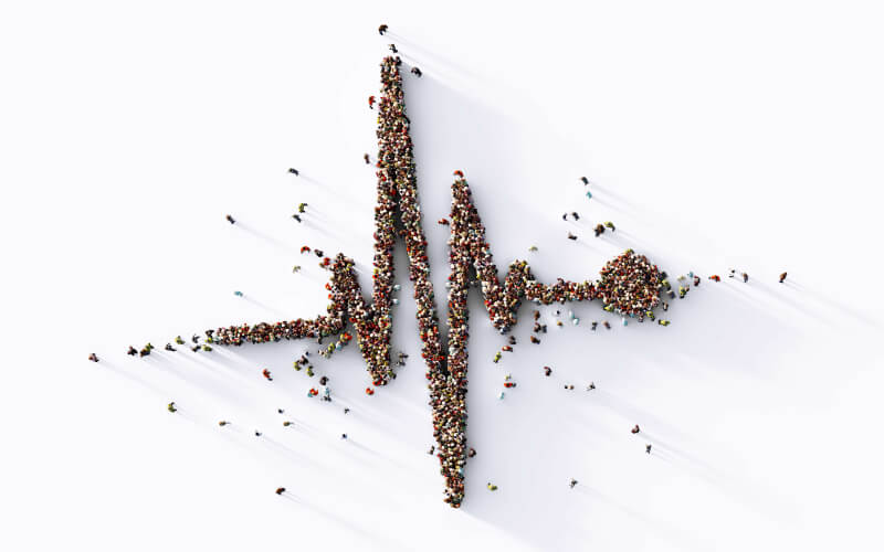 Electrocardiogramme Oscillations foule