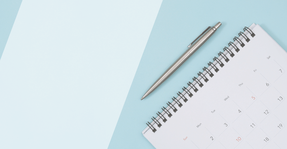 agenda calendrier stylo