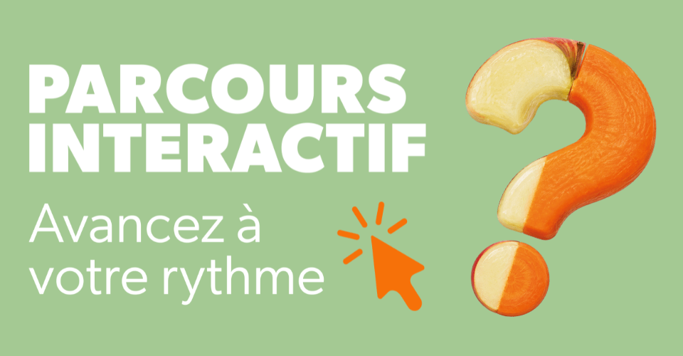 parcours interactif de questions et réponses sur l'alimentation des bébés