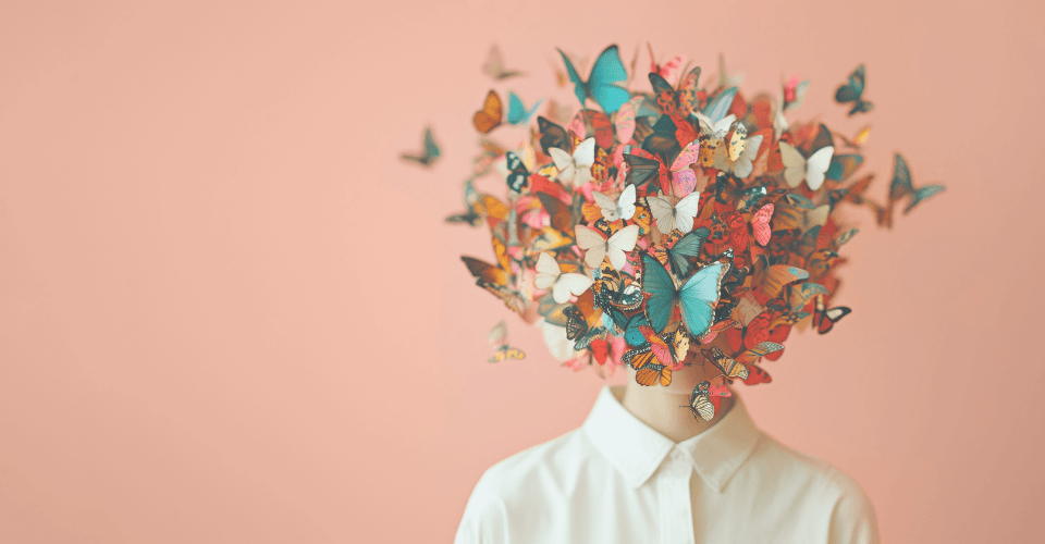 illustration de la neurodiversité, papillon
